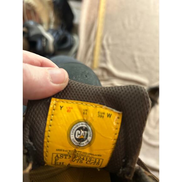 Women's Caterpillar Composite Toe Work Shoes 8.5 Good with some peeling - Picture 10 of 10